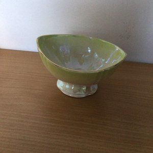 Vintage Royal Winton green lusterware bowl
